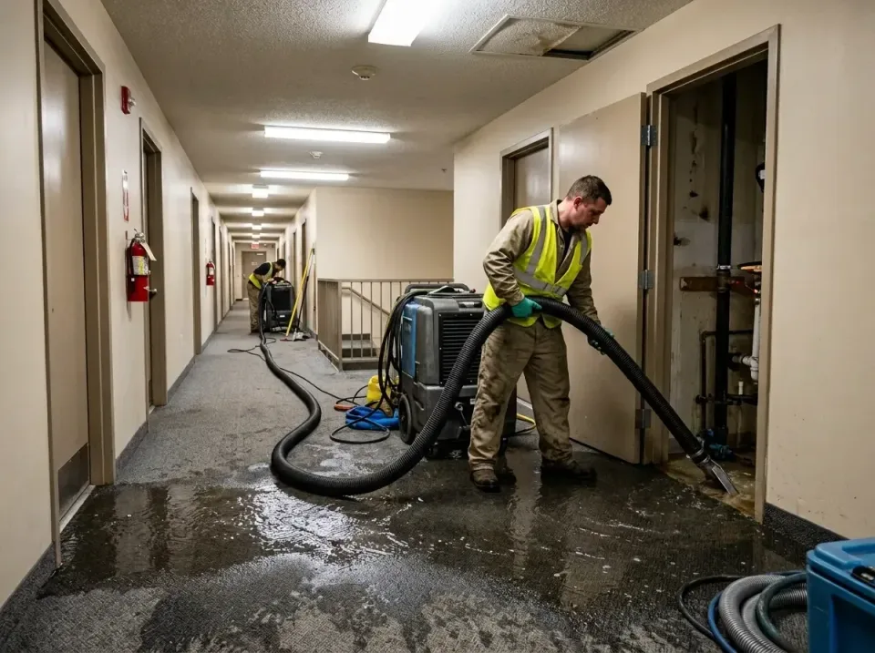 multi-unit-apartment-hallway-f-005 — frequently asked questions, Emergency Burst Pipe Water Extraction & Removal in Wilkshir…